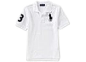 Polo Ralph Lauren Boys S/S Big Pony Mesh Polo White - vue 360