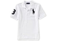 Polo Ralph Lauren Boys S/S Big Pony Mesh Polo White