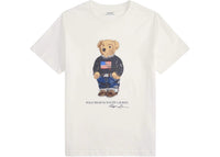Polo Ralph Lauren Boys Short-Sleeve Jersey Knit Novelty Bear T-shirt White Core Bear