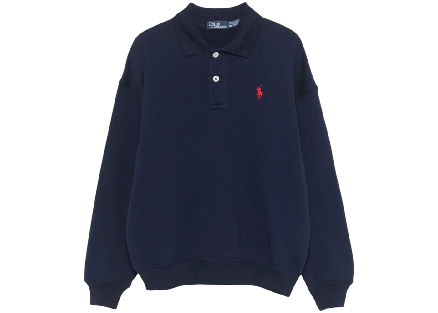 Polo Ralph Lauren Collar Fleece Pullover Navy - vue secondaire A