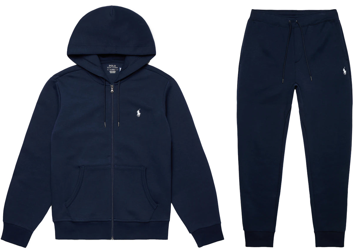 Polo Ralph Lauren Double-Knit Full-Zip Hoodie and Double-Knit Jogger Pant Set Aviator Navy - vue 360