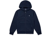 Polo Ralph Lauren Double-Knit Zip-Up Hoodie Aviator Navy/White