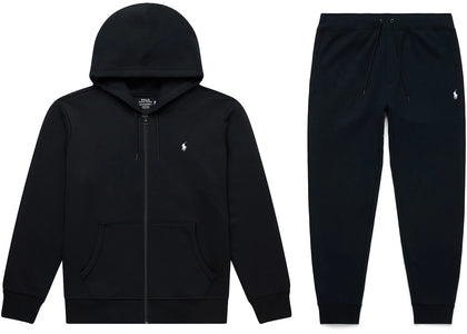 Polo Ralph Lauren Double-Knit Full-Zip Hoodie and Double-Knit Jogger Pant Set Polo Black - authentic Polo Ralph Lauren app...