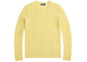 Polo Ralph Lauren Julianna Long Sleeve Pullover Fall Yellow - vue 360