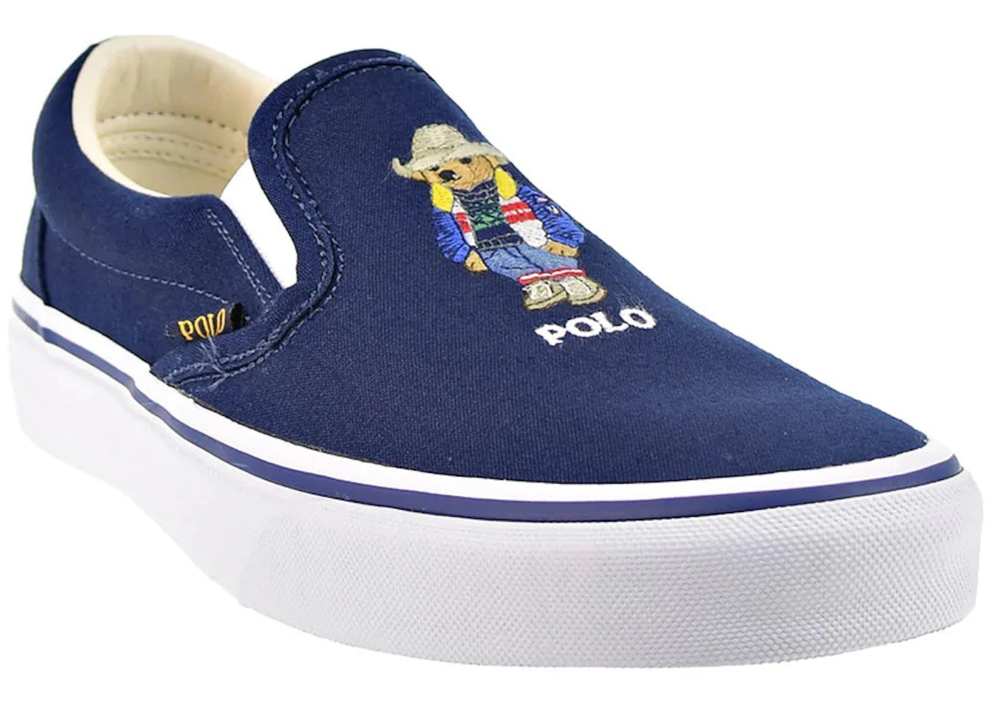 Polo Ralph Lauren Keaton Slip On Cowboy Polo Bear Navy - vue secondaire B