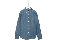 Polo Ralph Lauren Kids Cotton Chambray Shirt Dark Blue