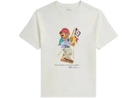 Polo Ralph Lauren Kids S/S Jersey Knit Novelty Sailing Bear Tee Bear Deckwash White - authentic Polo Ralph Lauren apparel