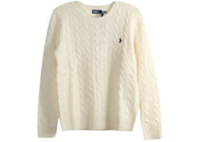 Polo Ralph Lauren Long Sleeve Pullover Authentic Cream - vue 360