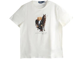 Polo Ralph Lauren Lunar New Year Short-Sleeve Jersey Knit Graphic Bear T-shirt Deckwash White - authentic Polo Ralph Laure...