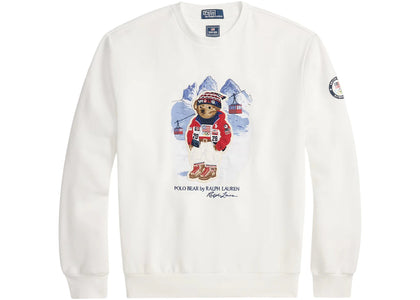 Polo Ralph Lauren Olympics Team USA 2026 Polo Bear Sweatshirt White - authentic Polo Ralph Lauren apparel