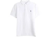 Polo Ralph Lauren Short-Sleeve Classic Fit Stretch Mesh w/ 3-Button Placket Polo White