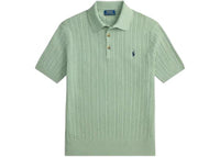 Polo Ralph Lauren Short-Sleeve Custom Slim Stretch Mesh w/ 3-Button Placket Polo Light Green