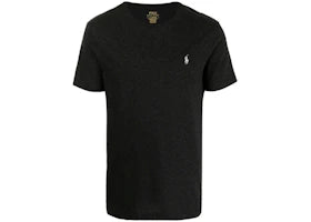 Polo Ralph Lauren Short-Sleeve Jersey Knit Crewneck T-shirt Black Marl Heather - authentic Polo Ralph Lauren apparel