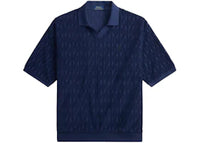 Polo Ralph Lauren Short-Sleeve Relaxed Fit Cable Terry Johnny Collar Polo Newport Navy