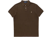 Polo Ralph Lauren Short-Sleeve Slim Fit Mesh Polo Nutmeg Brown Heather
