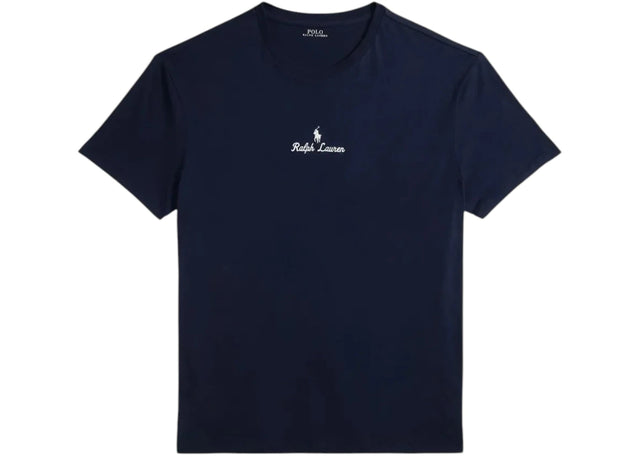 Polo Ralph Lauren Sleeve Jersey Knit Ralph Lauren Script Graphic T-shirt Aviator Navy