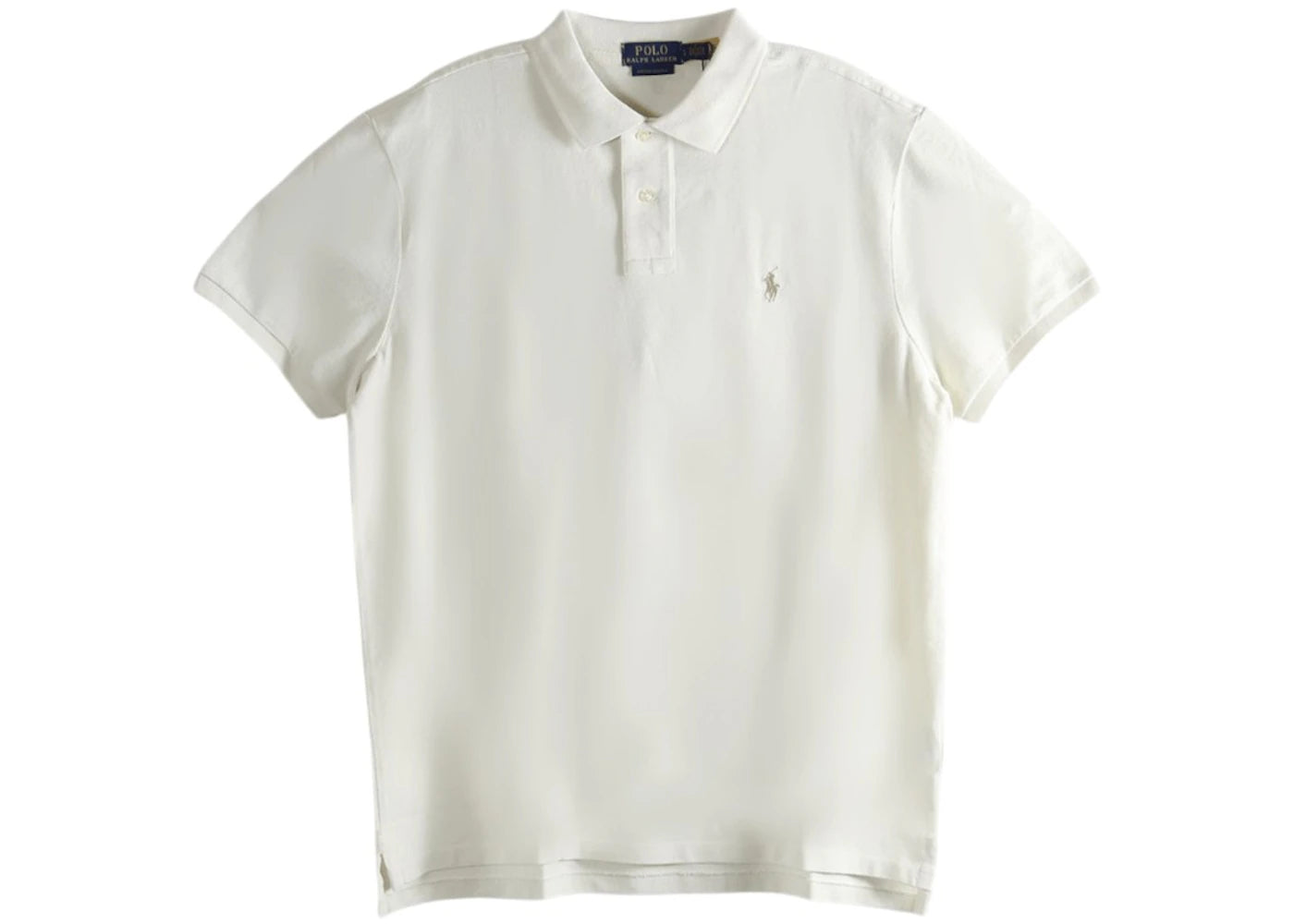 Polo Ralph Lauren Sleeve Mesh Polo Shirt Parchment Cream - vue 360