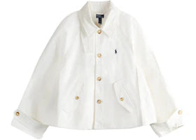 Polo Ralph Lauren Women's Cotton Double Jacket Cream - vue 360