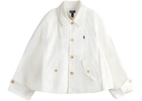 Polo Ralph Lauren Women's Cotton Double Jacket Cream