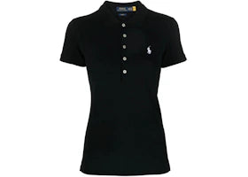 Polo Ralph Lauren Women's Julie Slim S/S Polo Shirt Black/White