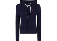 Polo Ralph Lauren Women's Long Sleeve Full Zip Hoodie Navy
