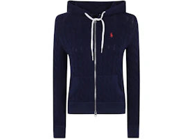 Polo Ralph Lauren Women's Long Sleeve Full Zip Hoodie Navy