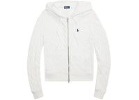 Polo Ralph Lauren Women's Long Sleeve Full Zip Hoodie White