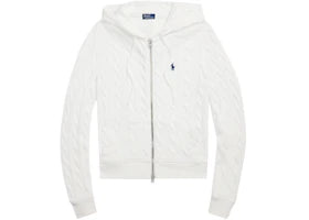 Polo Ralph Lauren Women's Long Sleeve Full Zip Hoodie White