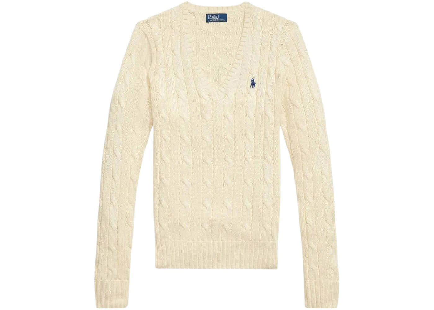 Polo Ralph Lauren Women's Long Sleeve Pullover Parchment Cream - vue 360
