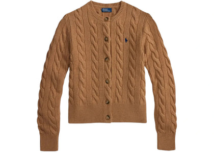 Polo Ralph Lauren Women's Sweater Cardigan Collection Camel Melange - apparel view 2