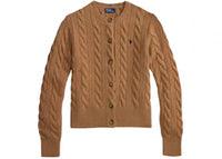 Polo Ralph Lauren Women's Sweater Cardigan Collection Camel Melange