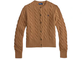 Polo Ralph Lauren Women's Sweater Cardigan Collection Camel Melange