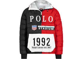 Polo Ralph Lauren Winter Stadium Down Popover Jacket Injection Red/Polo Black - vue 360