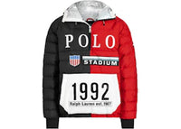 Polo Ralph Lauren Winter Stadium Down Popover Jacket Injection Red/Polo Black