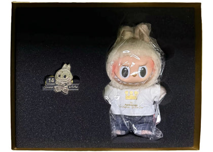 Pop Mart 14th Anniversary Labubu Vinyl Face Figure Sealed Gift Box - authentic Pop Mart product
