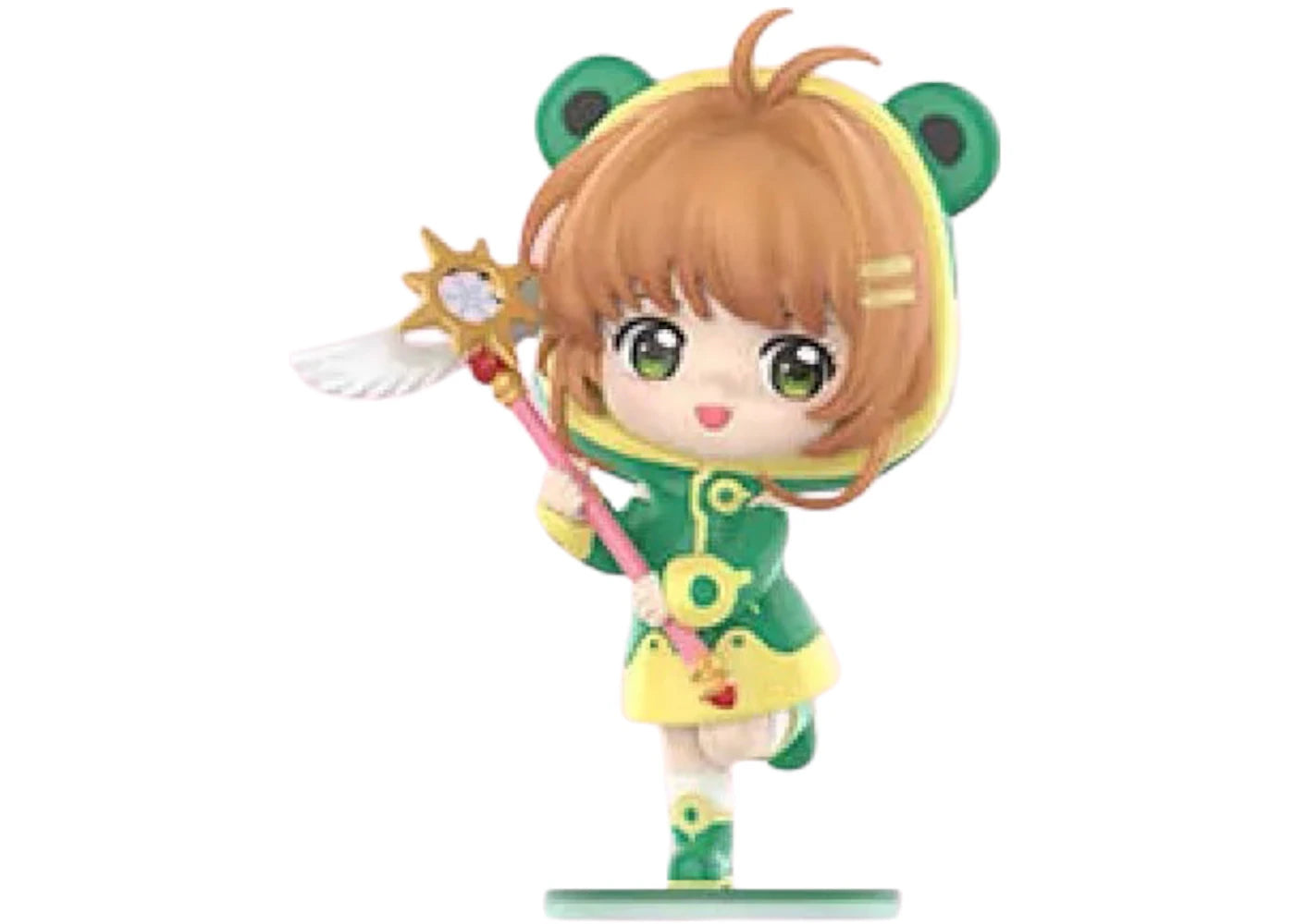 Pop Mart Cardcaptor Sakura Clear Card Series Sakura Frog Raincoat Figure sneakers - authentic Pop Mart shoes