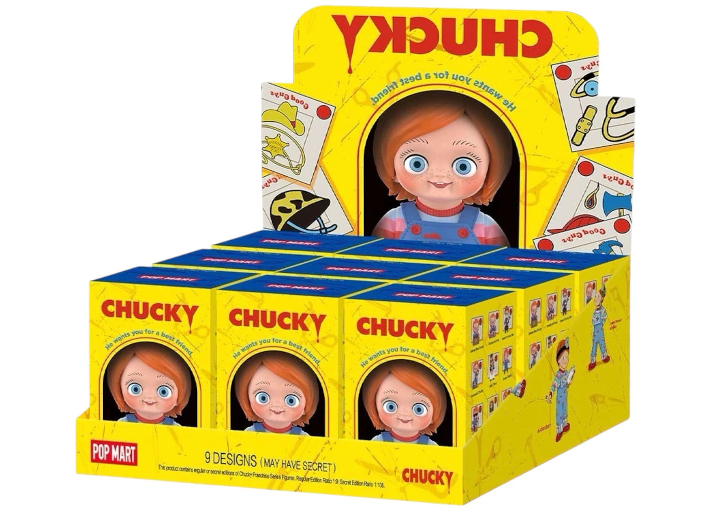 Pop Mart Chucky Franchise Series Figures Sealed Case (9 Blind Boxes)