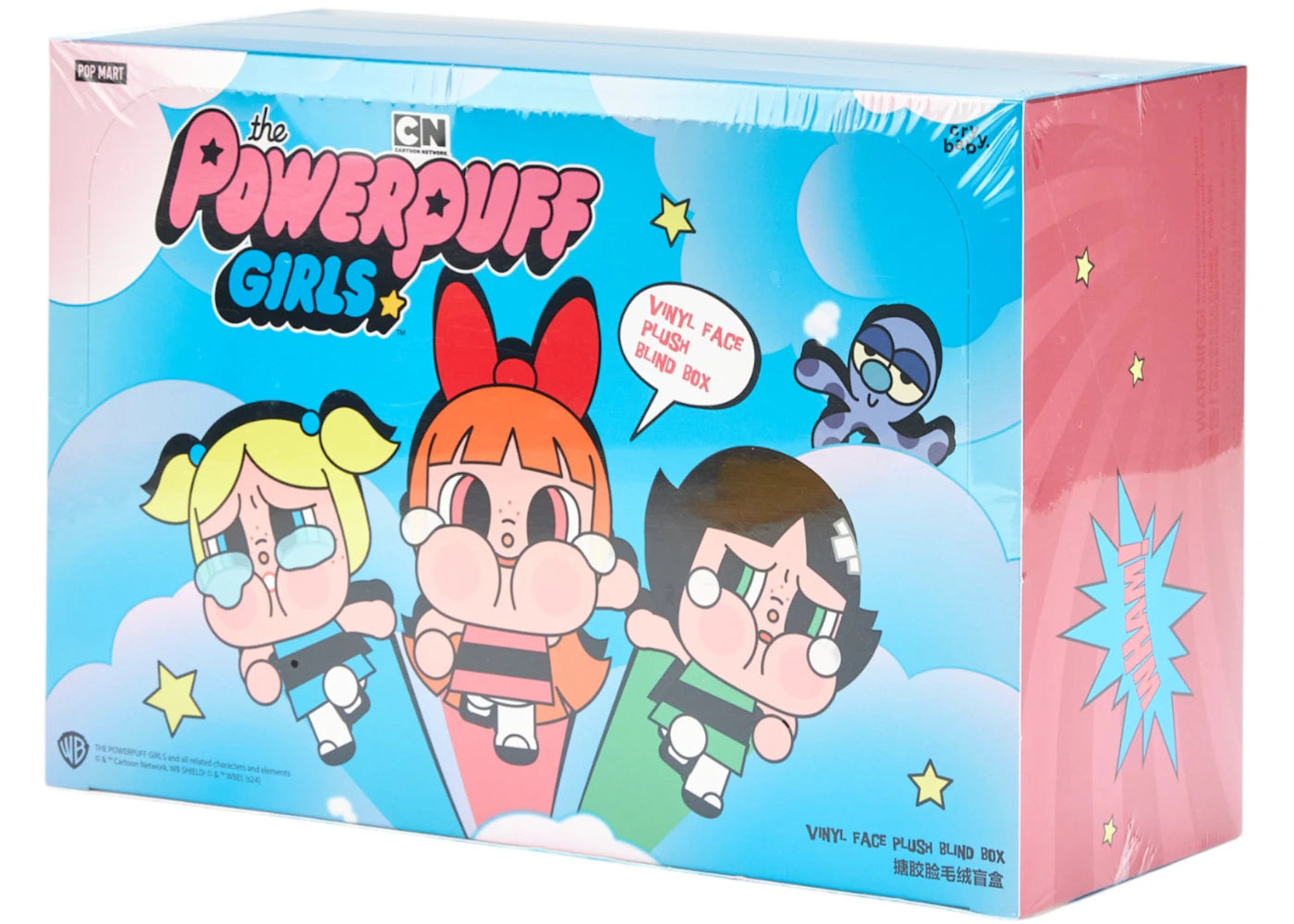 Pop Mart CryBaby x Powerpuff Girls Series Vinyl Face Plush Sealed Case (6 Blind Boxes)