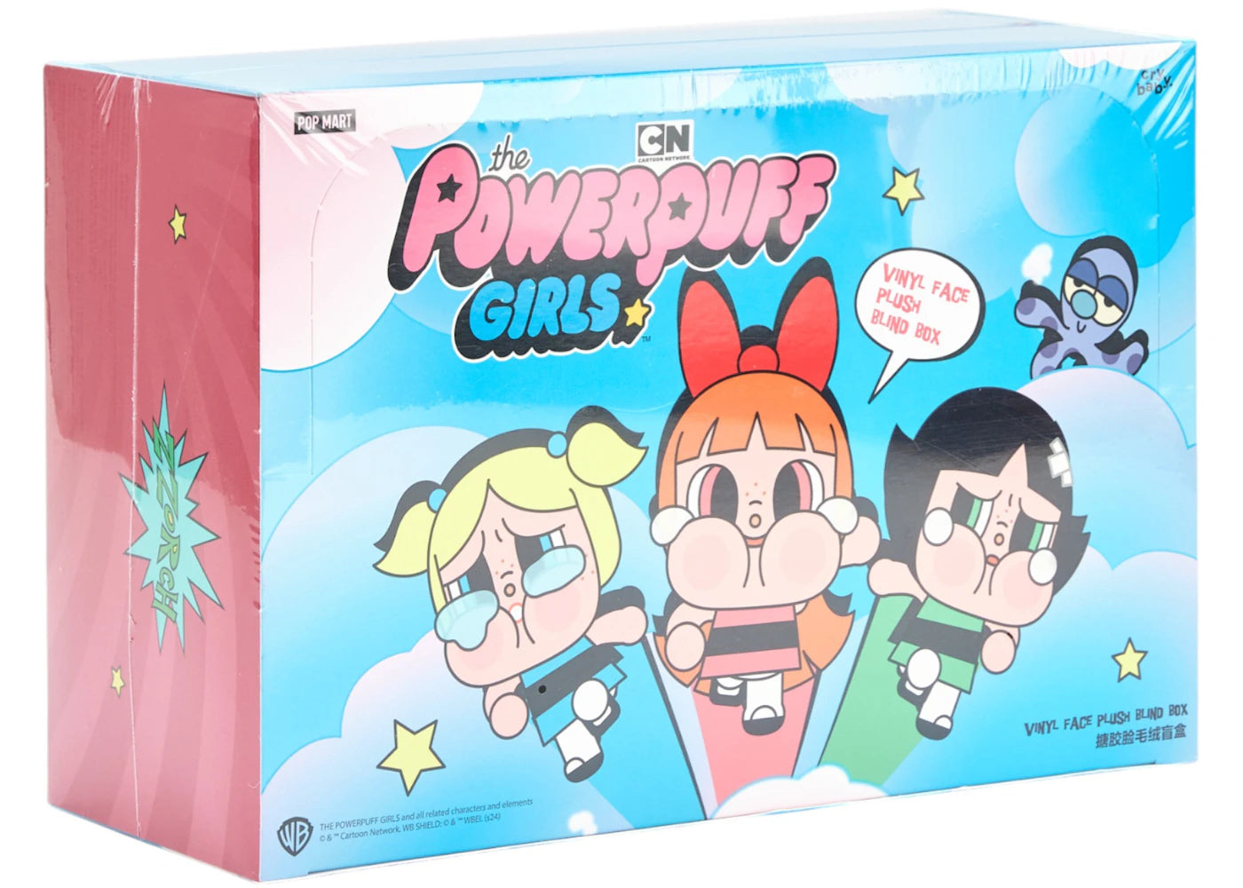 Pop Mart CryBaby x Powerpuff Girls Series Vinyl Face Plush Sealed Case (6 Blind Boxes)