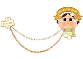 Pop Mart Crybaby Hello Thailand Series Hello Thailand Badge - vue 360