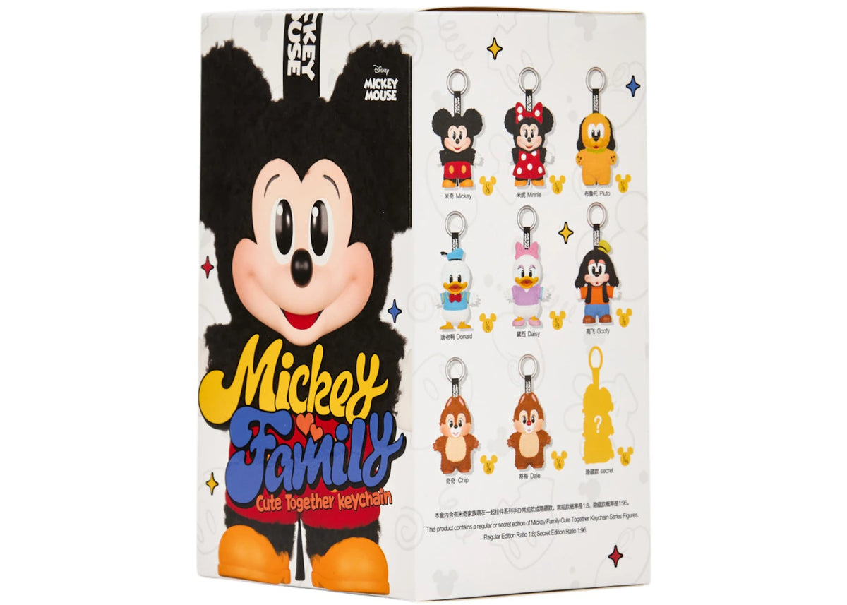 Pop Mart Disney Mickey Family Together Series Plush Keychain Single Blind Box - vue secondaire A