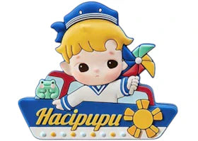 Pop Mart Hacipupu Rolling Time Machine Series Little Voyager Fridge Magnet Silicone Clip