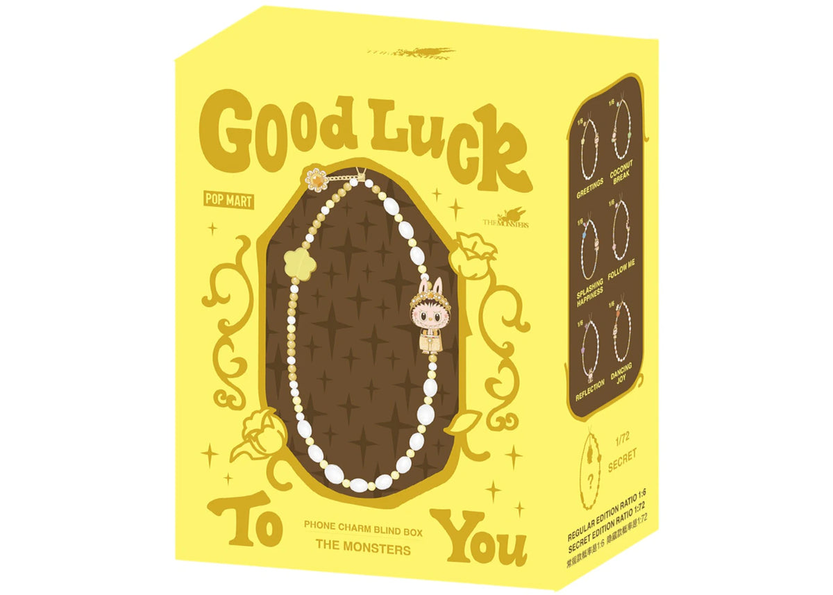 Pop Mart Labubu The Monsters Good Luck to You Phone Charm Single Blind Box - vue 360