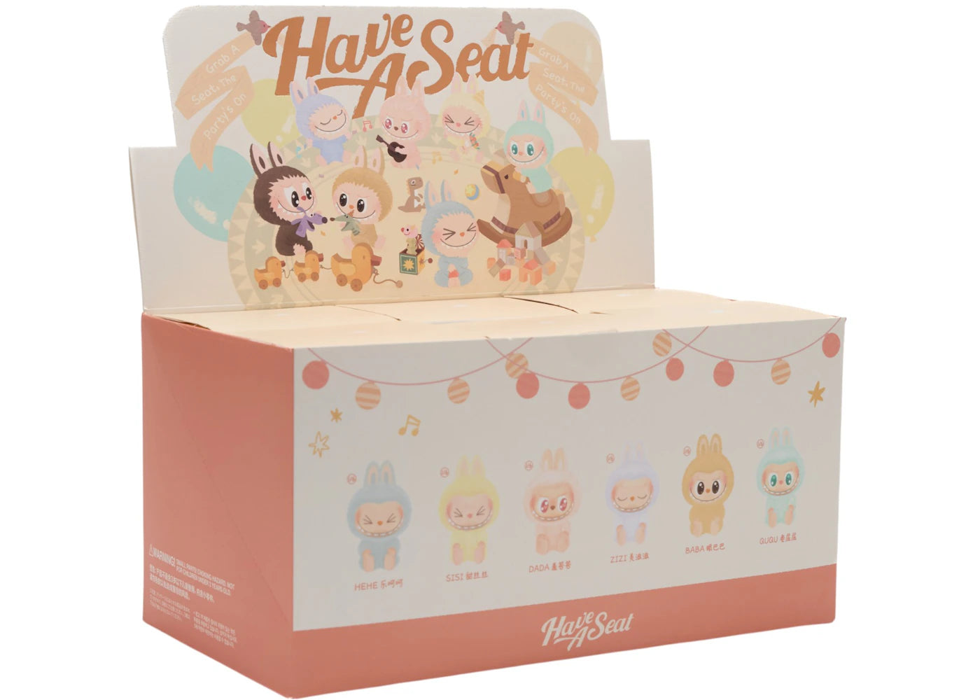 Pop Mart Labubu The Monsters Have a Seat Vinyl Plush Sealed Case (6 Blind Boxes) - vue 360