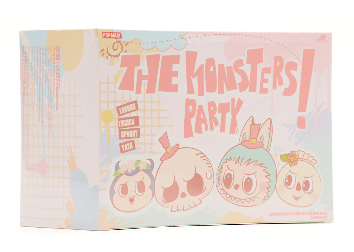 Pop Mart Labubu The Monsters Party Series Reversible Plush Doll Sealed Case (6 Blind Box) - vue secondaire A