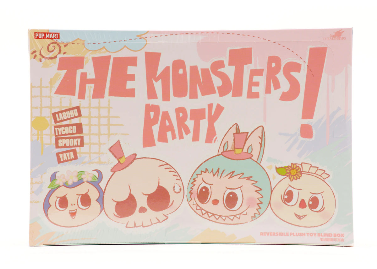Pop Mart Labubu The Monsters Party Series Reversible Plush Doll Sealed Case (6 Blind Box) - vue 360