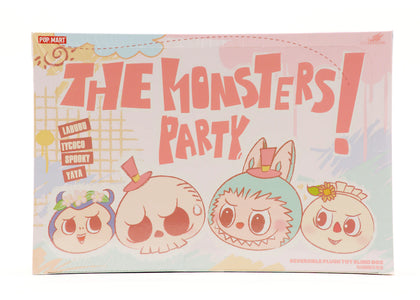 Pop Mart Labubu The Monsters Party Series Reversible Plush Doll Sealed Case (6 Blind Box) - authentic Pop Mart product