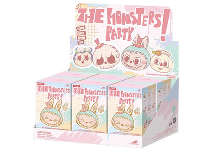 Pop Mart Labubu The Monsters Party Series Reversible Plush Doll Sealed Case (6 Blind Box) - authentic Pop Mart product