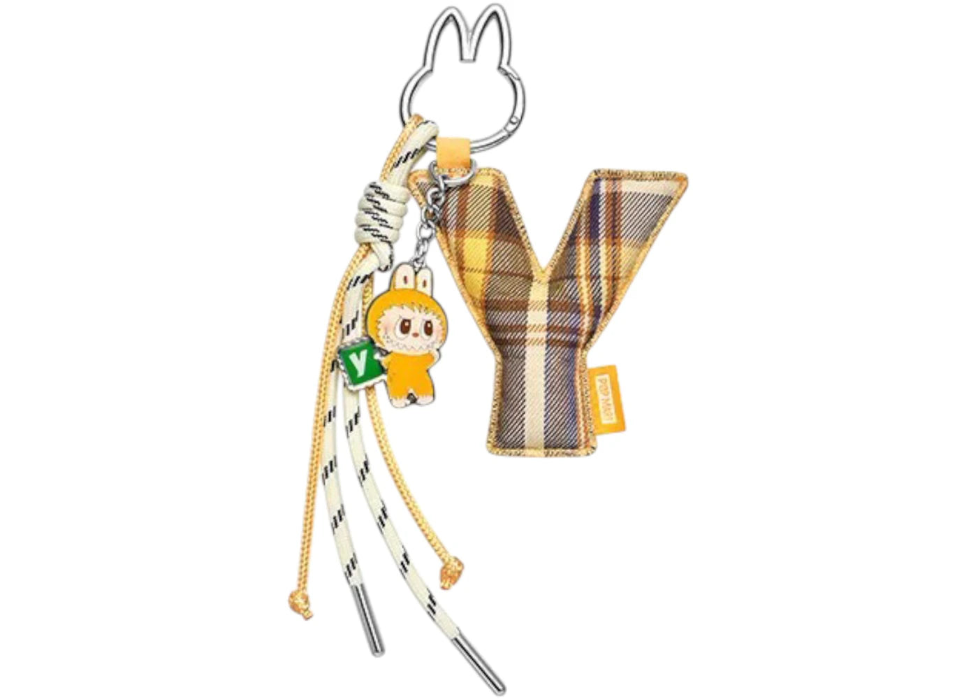 Pop Mart Labubu The Monsters Pin for Love Series "Y" Letter Pendant - vue 360