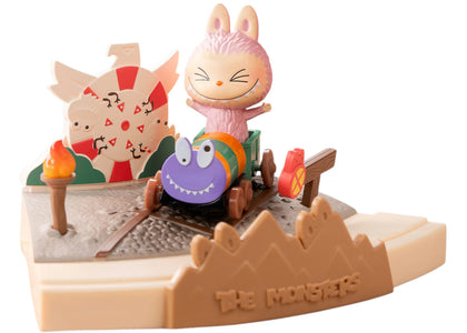 Pop Mart Labubu The Monsters Playing Games Series Scene Train Charges Forward Figure Set sneakers - authentic Pop Mart shoes